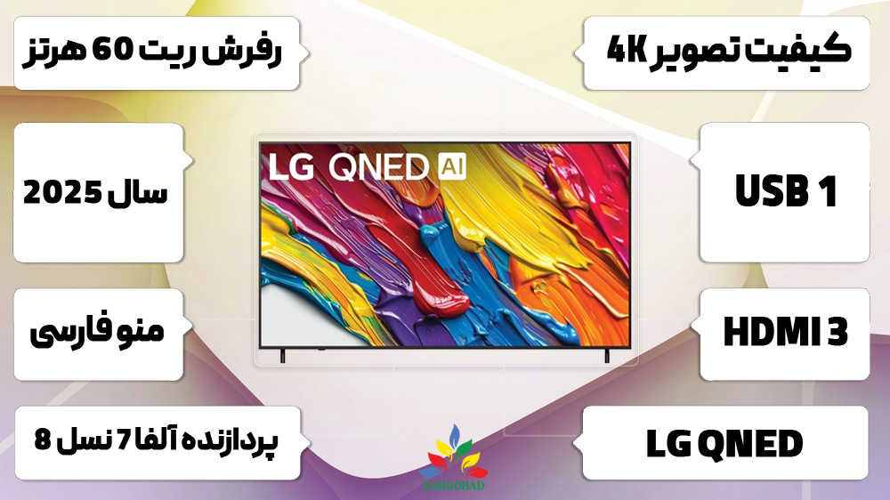 اینفوگرافی تلویزیون ال جی 55QNED82A