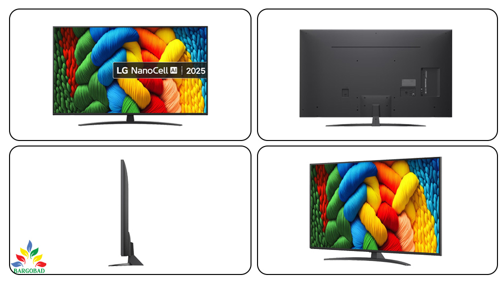 تلویزیون ال جی 55NANO81A از زوایه مختلف