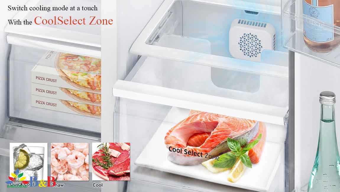 محفظه Cool Select Zone در یخچال فریزر سامسونگ RS51