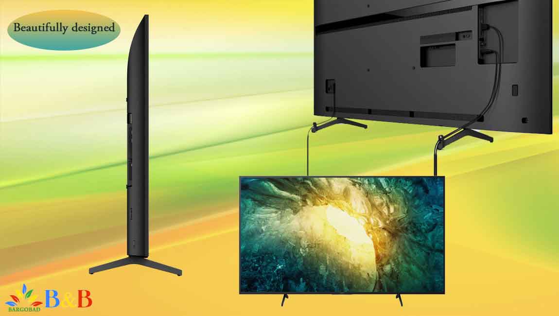 طراحی تلویزیون 55 اینچ سونی X7500H