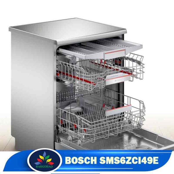 فضای داخلی ماشین ظرفشویی بوش 6ZCI49E