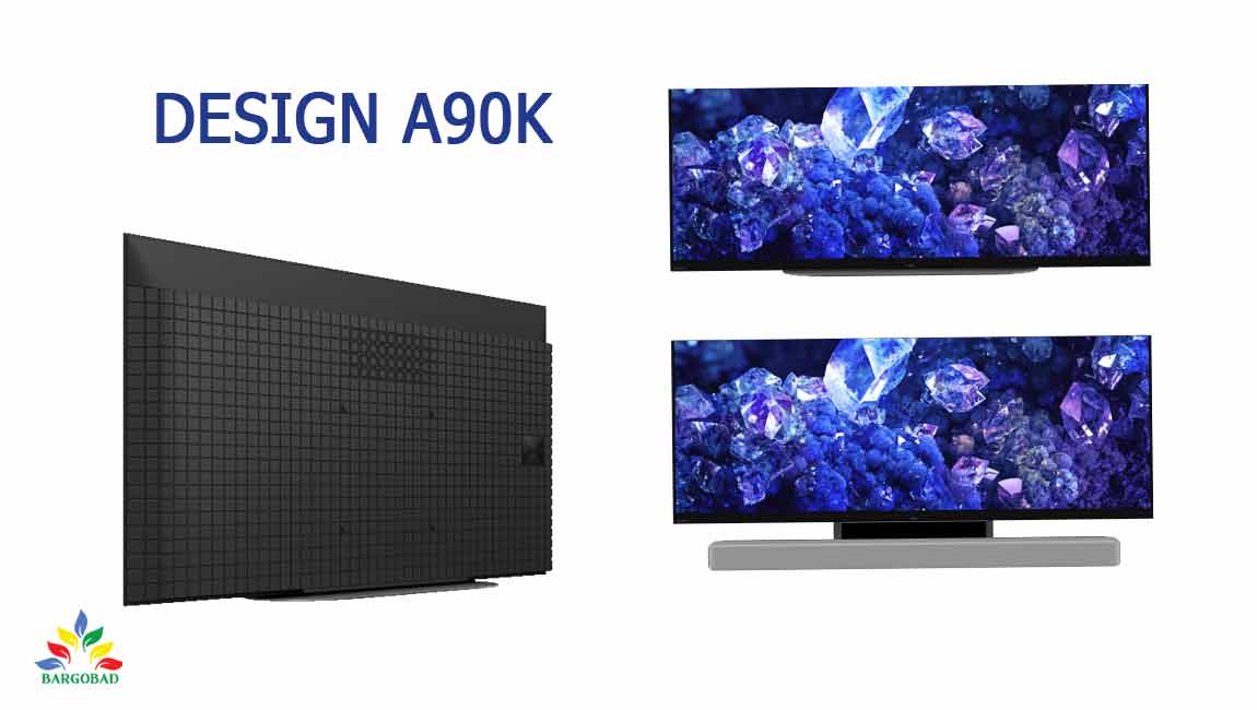 طراحی تلویزیون 55 اینچ سونی A90K