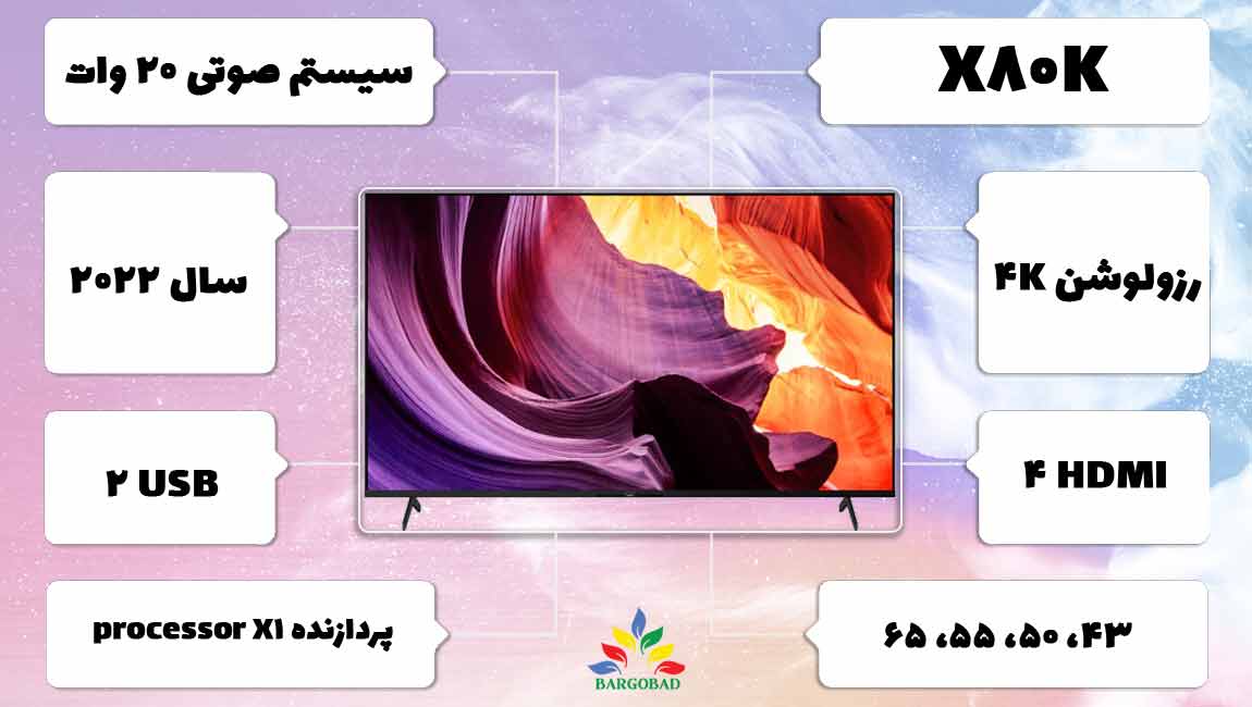 معرفی تلویزیون سونی X80K