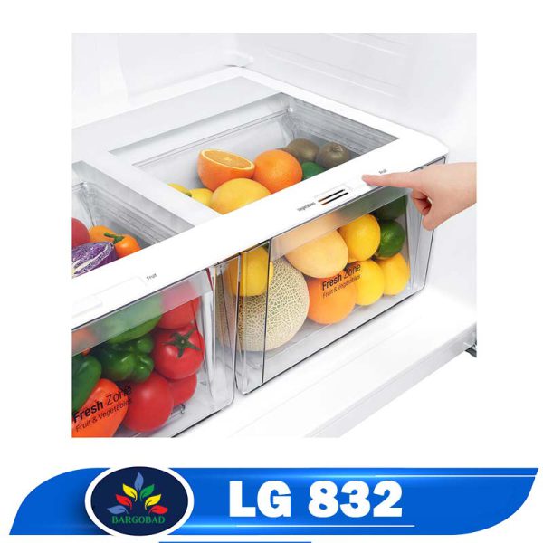 کشو میوه و سبزیجات یخچال فریزر ال جی 832