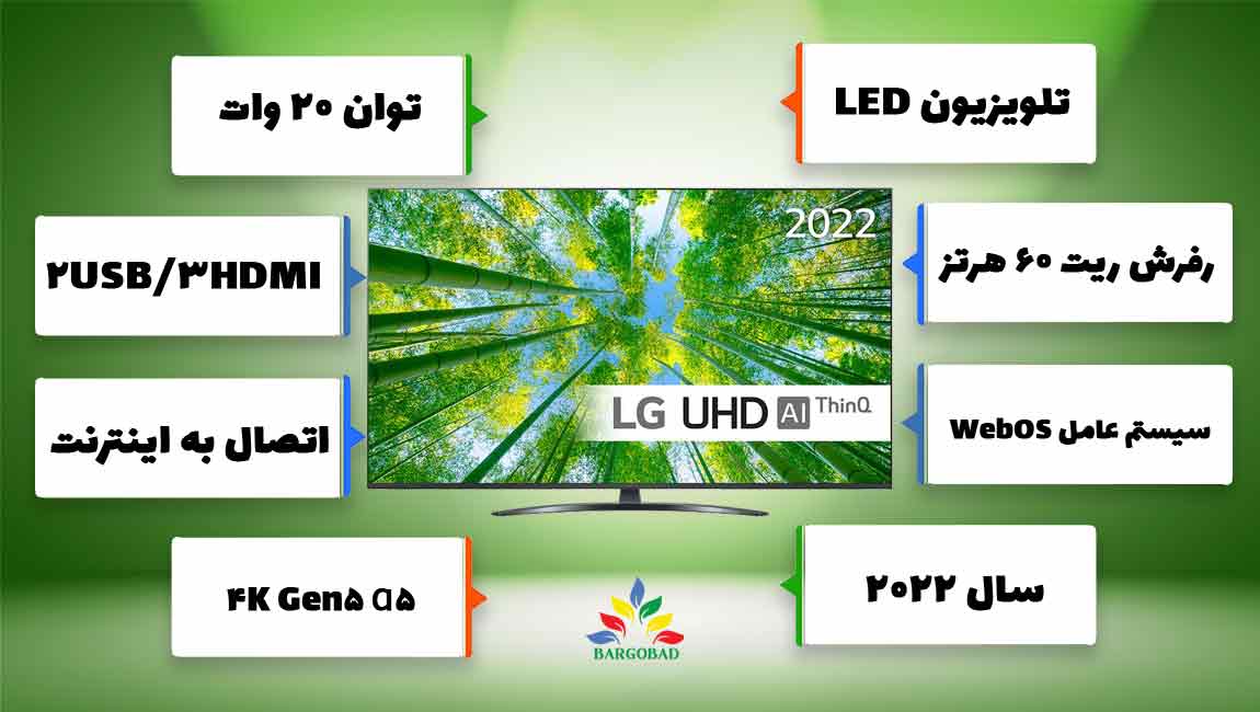 جمع بندی و مشخصات تلویزیون ال جی UQ8100
