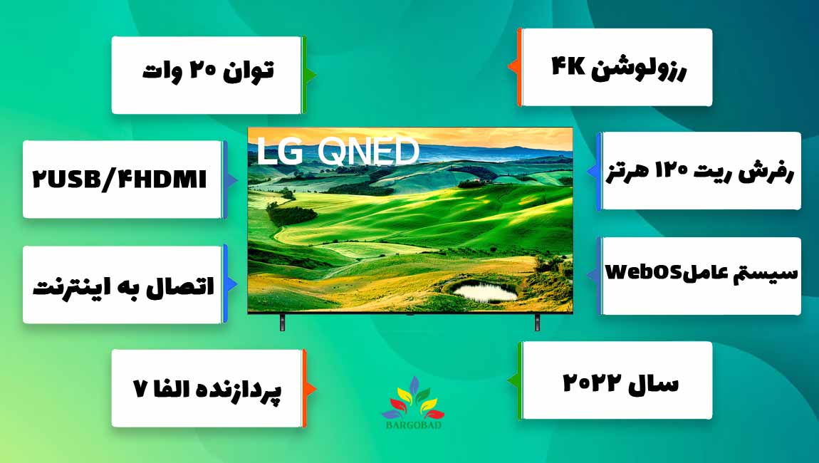 نگاهی ملی به مشخصات تلویزیون ال جی 55QNED80