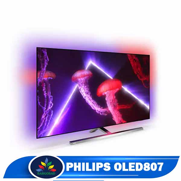 نمای کناری تلویزیون فیلیپس OLED807