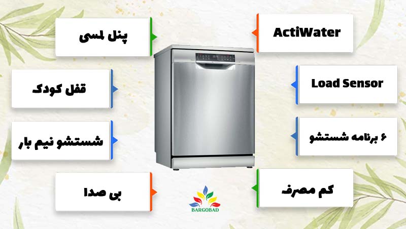مشخصات کلی ماشین ظرفشویی 6hmi28q